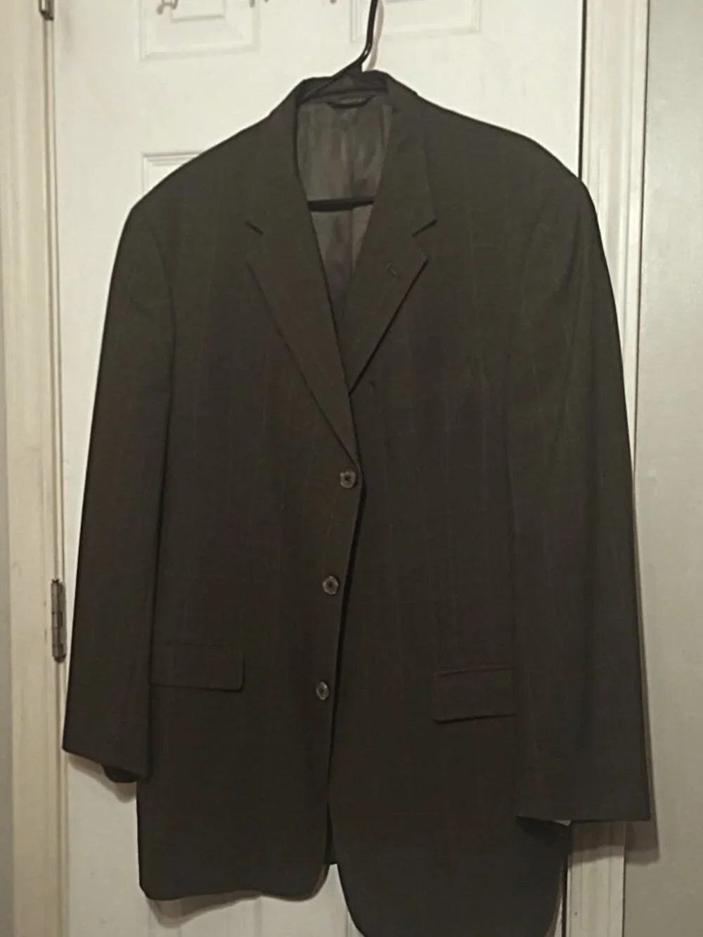 Hawksley & Wight Men Grayish Green Suit Jacket Only 44L